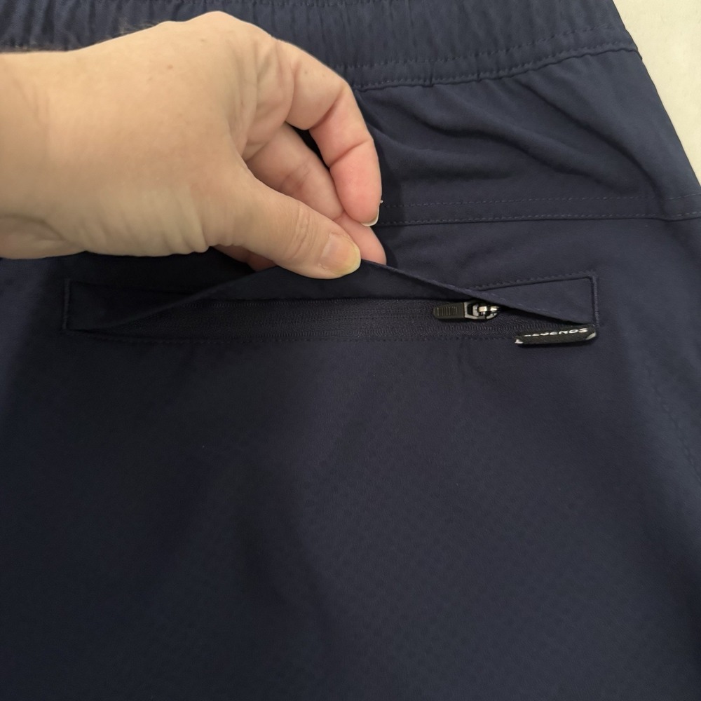 Legends Shorts Mens XXL Navy Blue Luka 9"Lined Gym Running Stretch Workout‎ NWT - Picture 7 of 11
